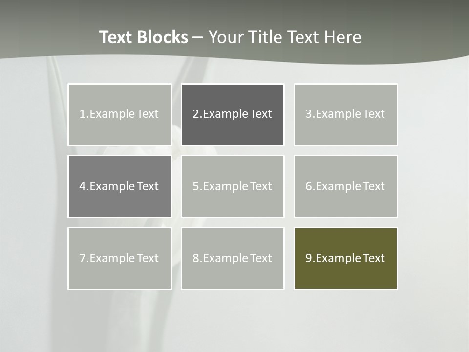 Pure Green Tulip PowerPoint Template