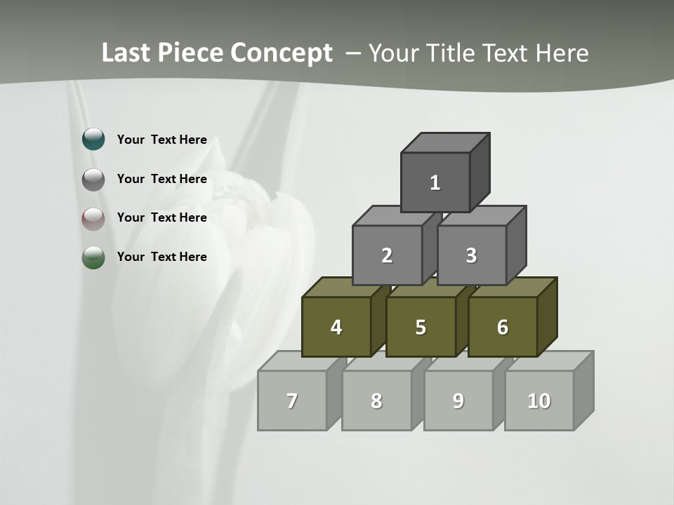 Pure Green Tulip PowerPoint Template