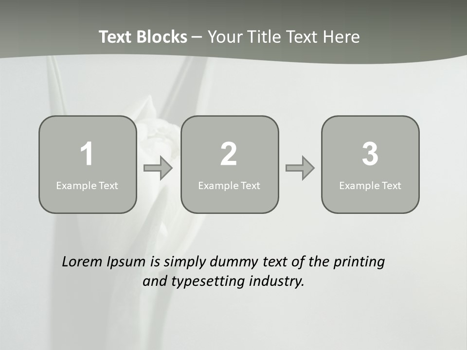 Pure Green Tulip PowerPoint Template