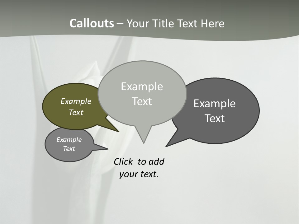 Pure Green Tulip PowerPoint Template
