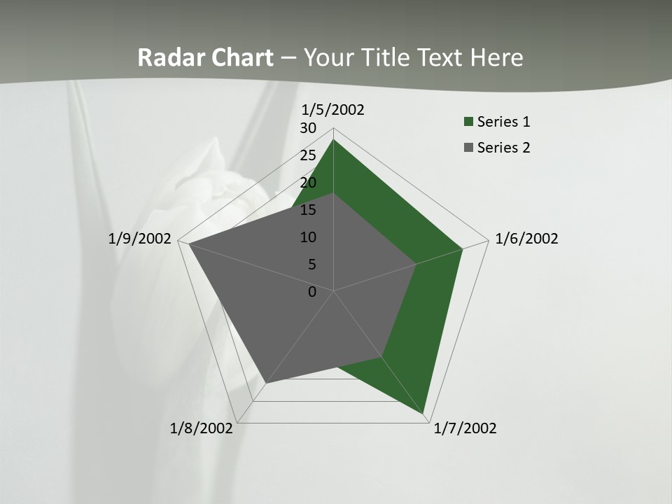 Pure Green Tulip PowerPoint Template