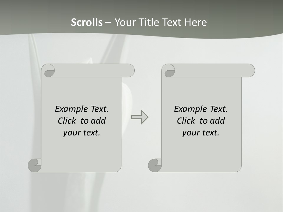 Pure Green Tulip PowerPoint Template