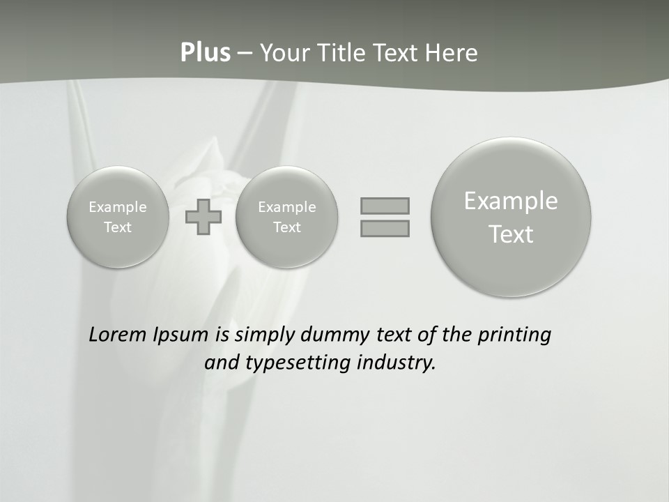 Pure Green Tulip PowerPoint Template