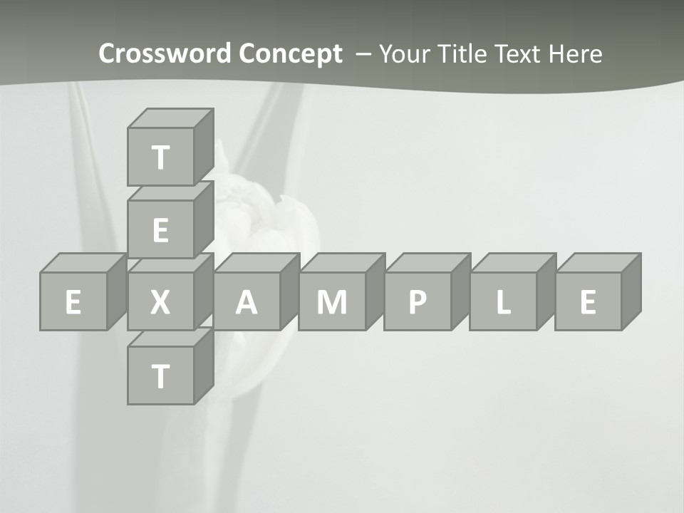 Pure Green Tulip PowerPoint Template