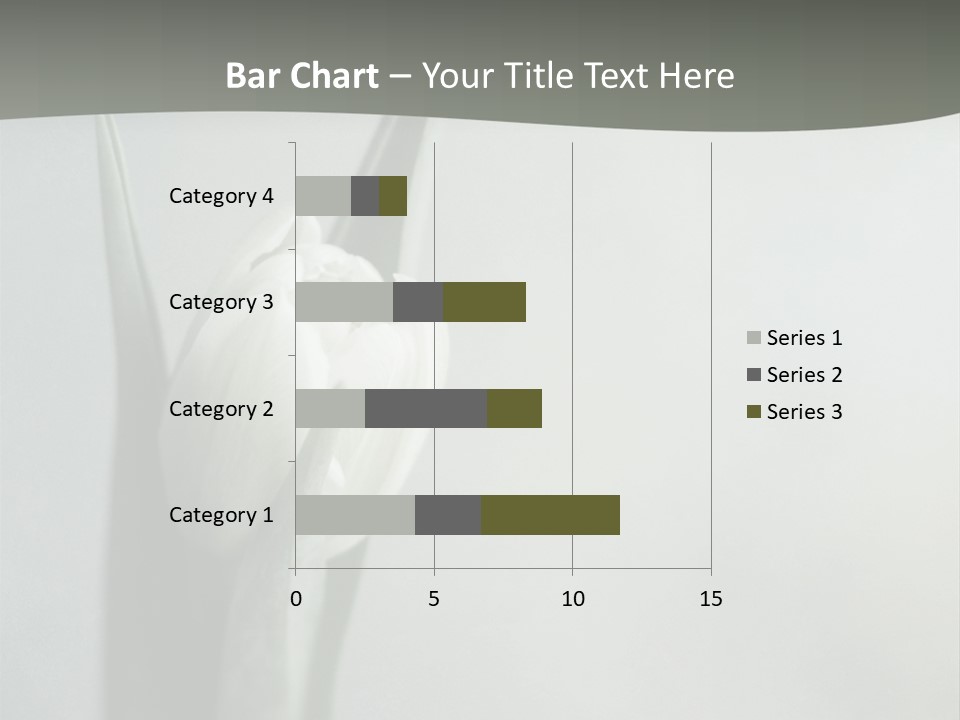 Pure Green Tulip PowerPoint Template
