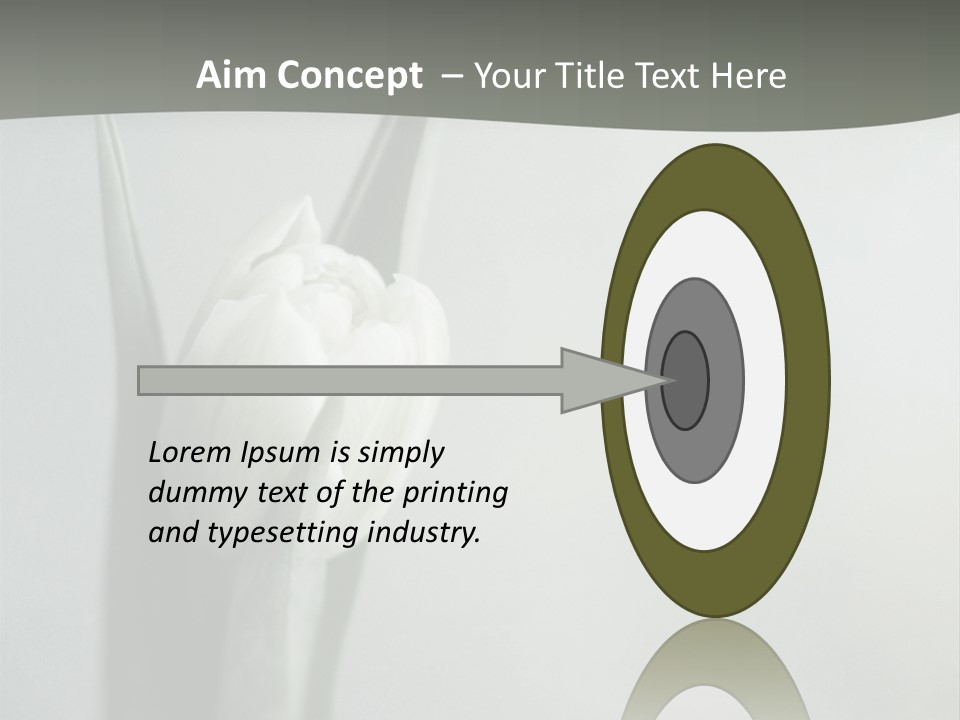 Pure Green Tulip PowerPoint Template