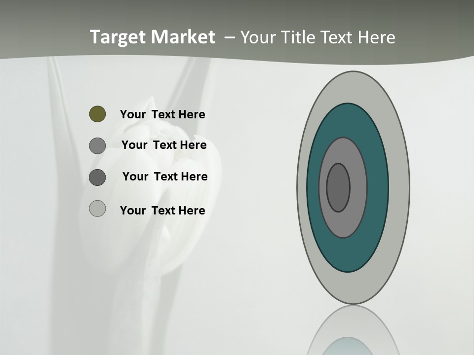 Pure Green Tulip PowerPoint Template