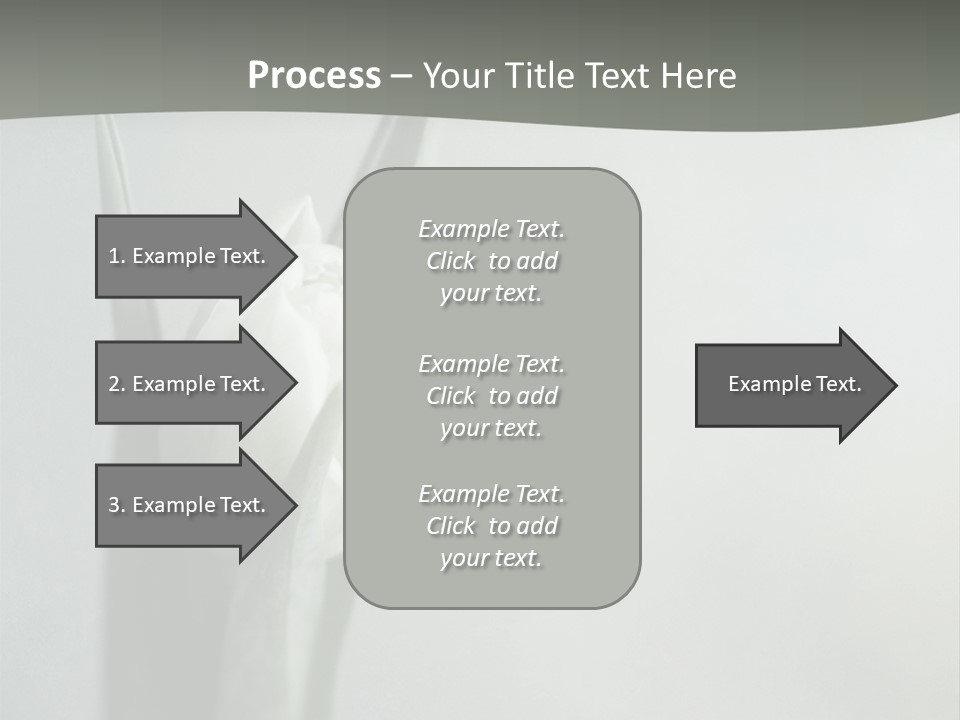 Pure Green Tulip PowerPoint Template