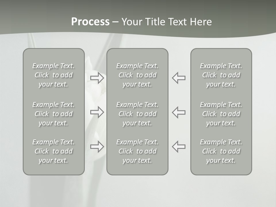 Pure Green Tulip PowerPoint Template