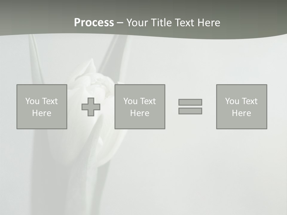 Pure Green Tulip PowerPoint Template