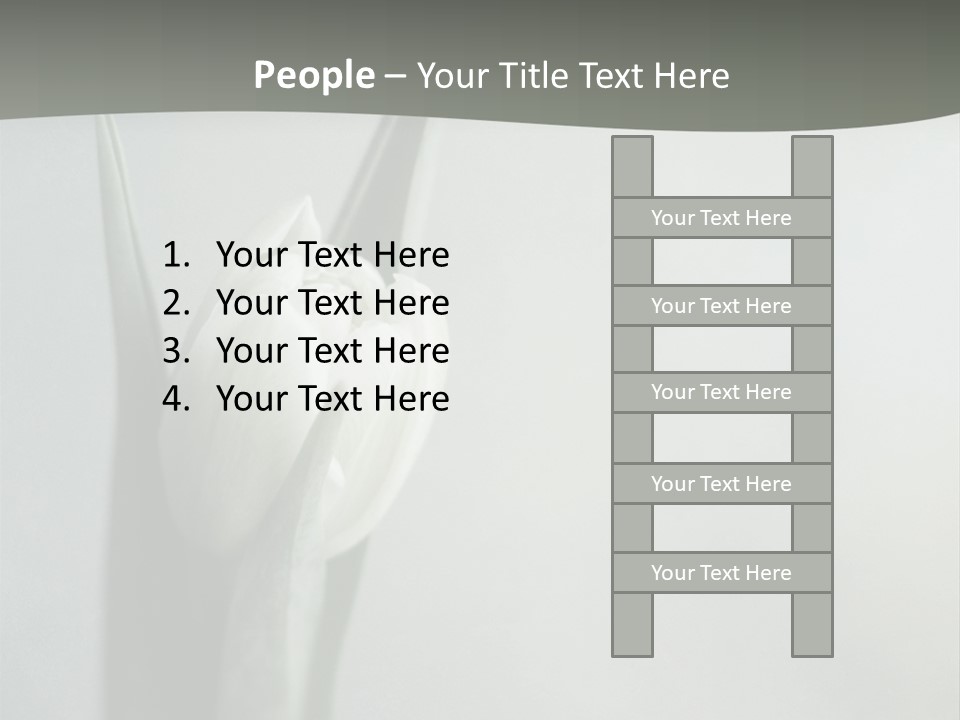 Pure Green Tulip PowerPoint Template