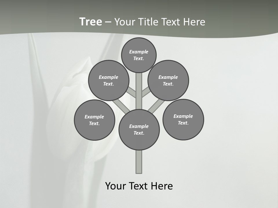 Pure Green Tulip PowerPoint Template