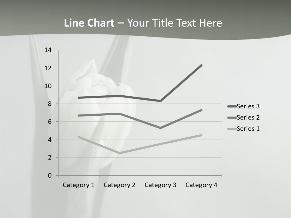 Pure Green Tulip PowerPoint Template