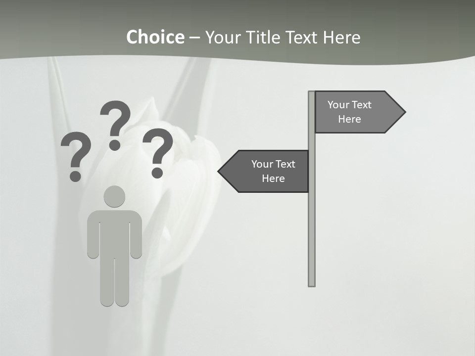 Pure Green Tulip PowerPoint Template