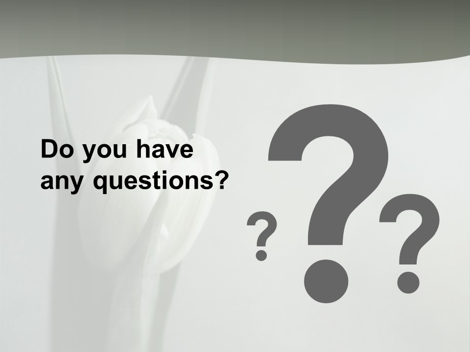 Pure Green Tulip PowerPoint Template