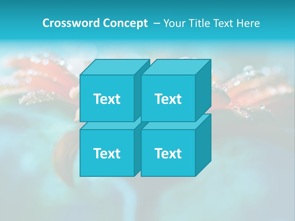 Petal Orange Water PowerPoint Template