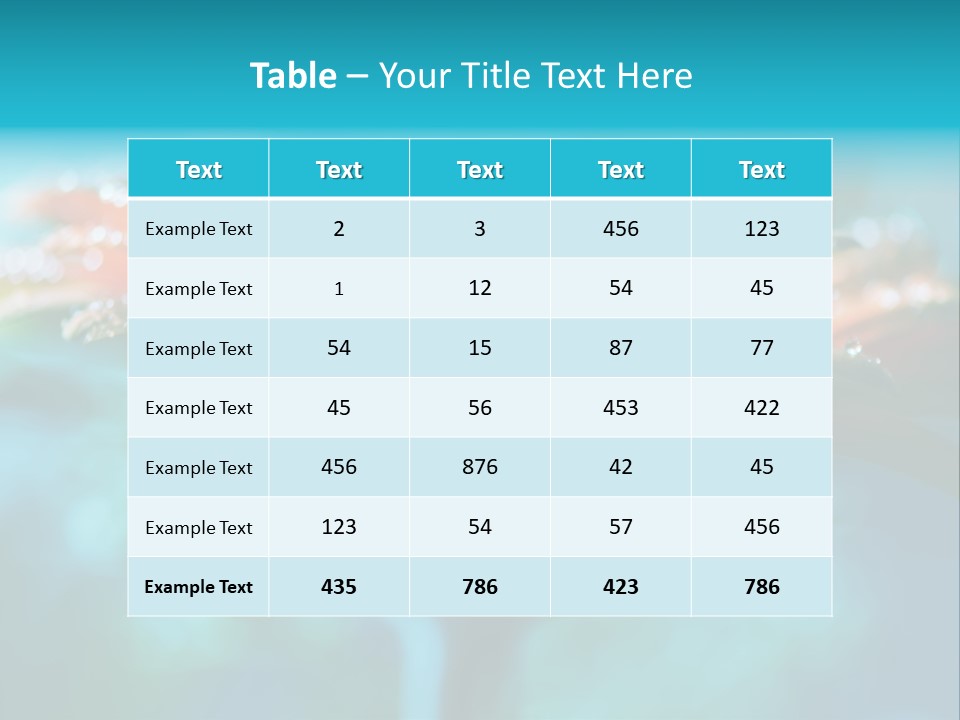 Petal Orange Water PowerPoint Template