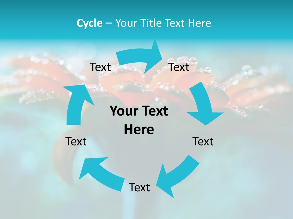 Petal Orange Water PowerPoint Template