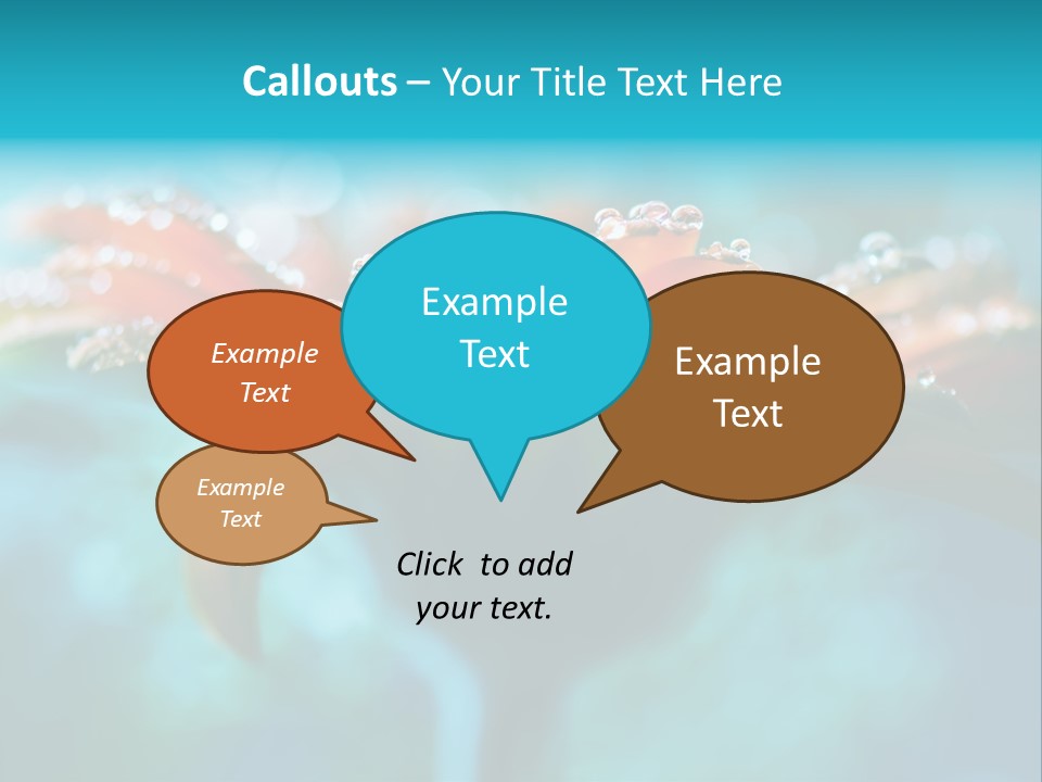 Petal Orange Water PowerPoint Template