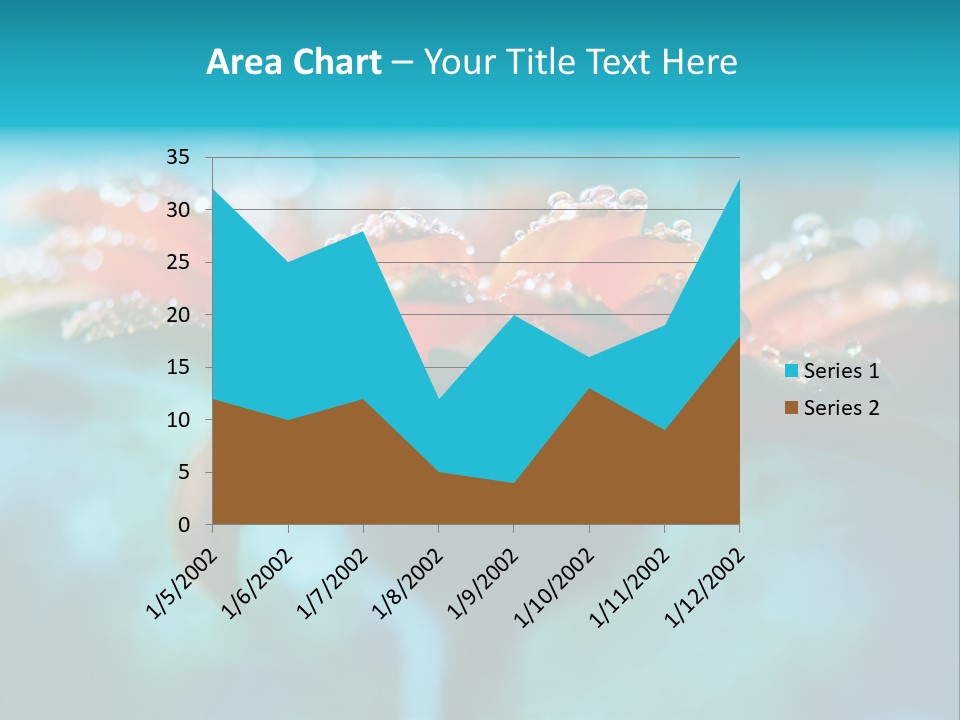 Petal Orange Water PowerPoint Template