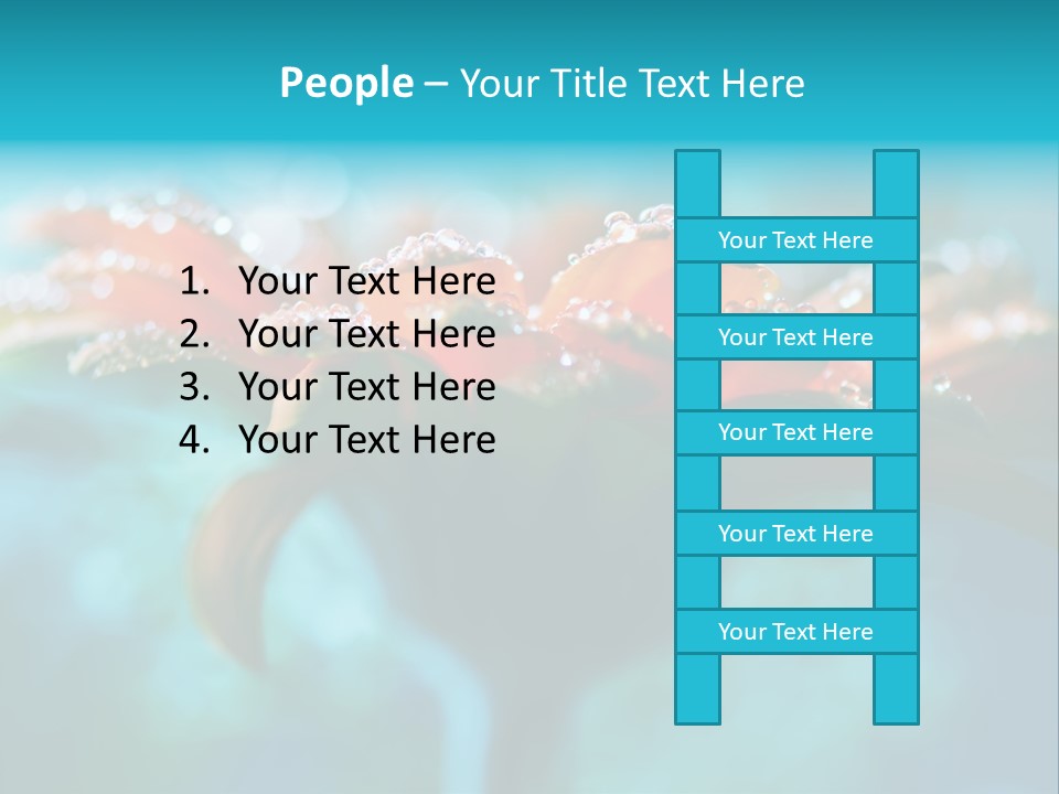 Petal Orange Water PowerPoint Template