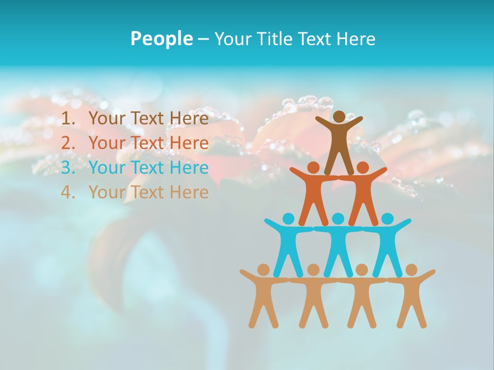 Petal Orange Water PowerPoint Template