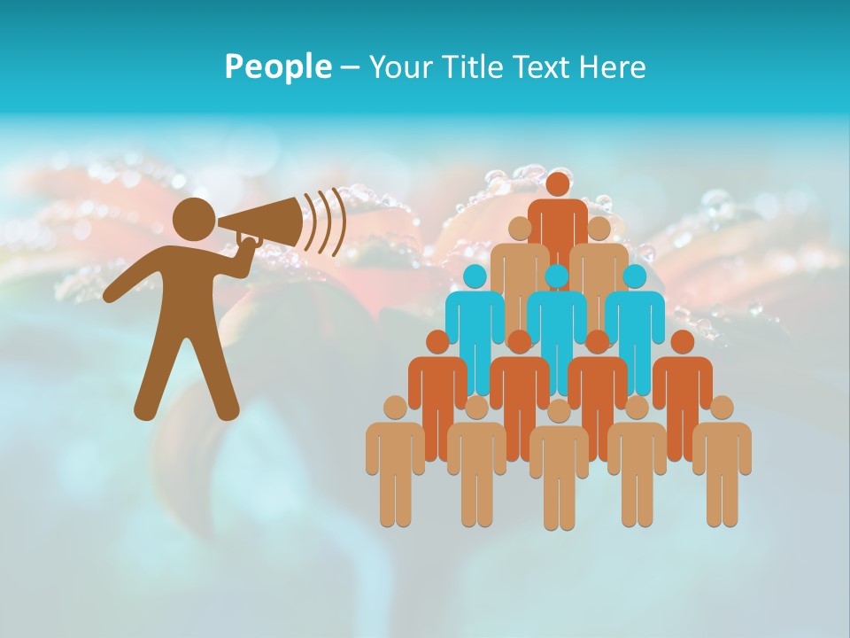 Petal Orange Water PowerPoint Template