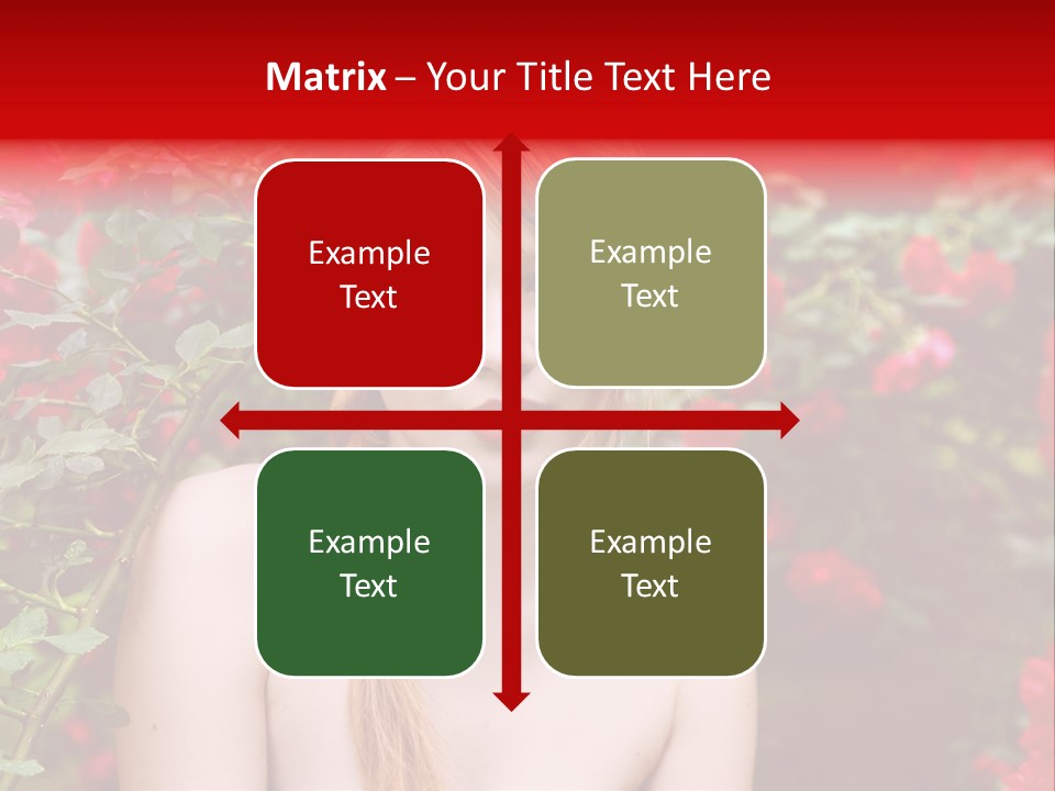 Beauty Red Lips Innocence PowerPoint Template