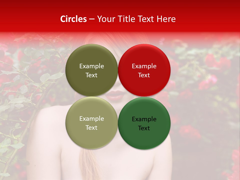 Beauty Red Lips Innocence PowerPoint Template