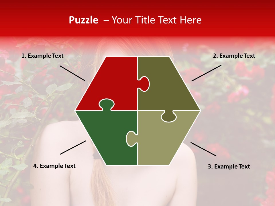 Beauty Red Lips Innocence PowerPoint Template