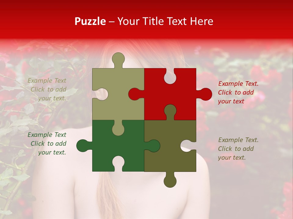 Beauty Red Lips Innocence PowerPoint Template