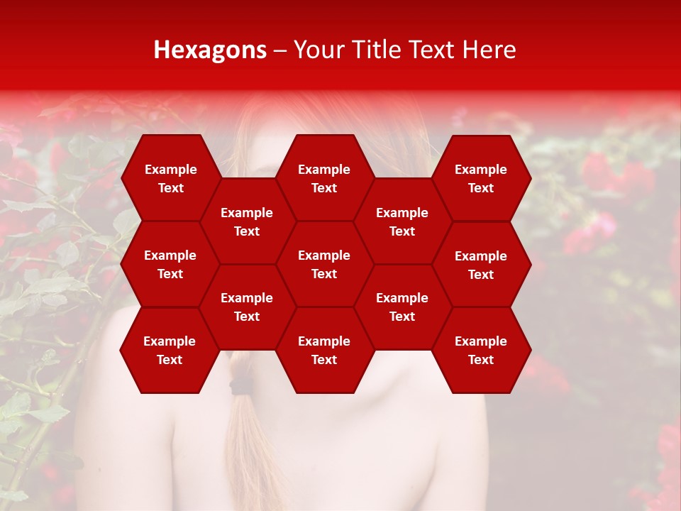 Beauty Red Lips Innocence PowerPoint Template