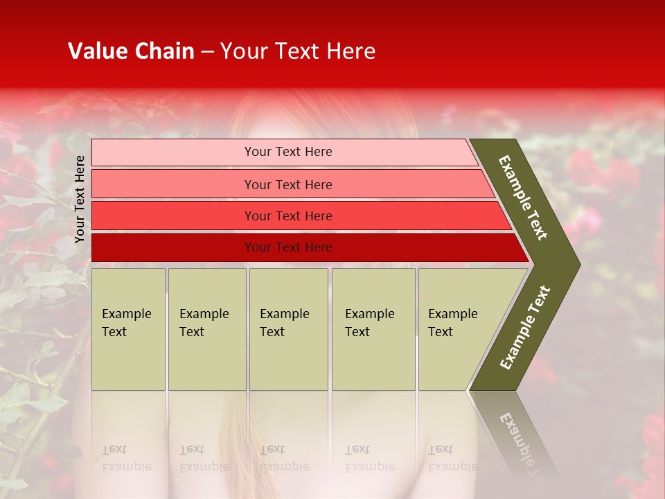 Beauty Red Lips Innocence PowerPoint Template