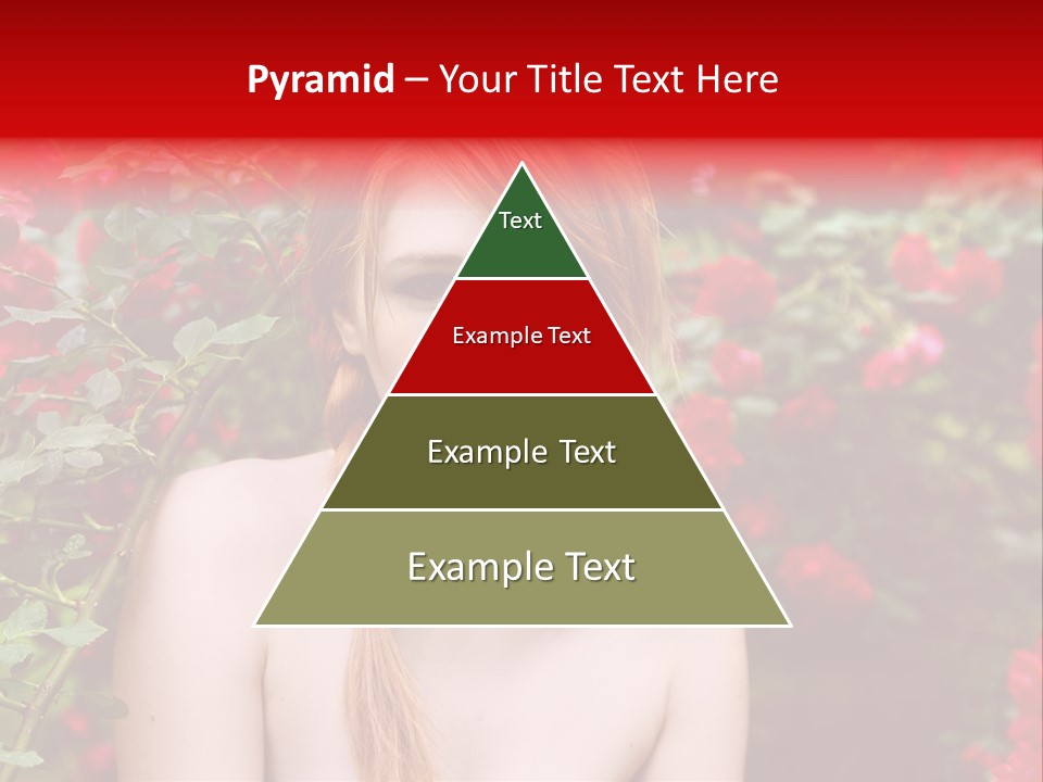 Beauty Red Lips Innocence PowerPoint Template