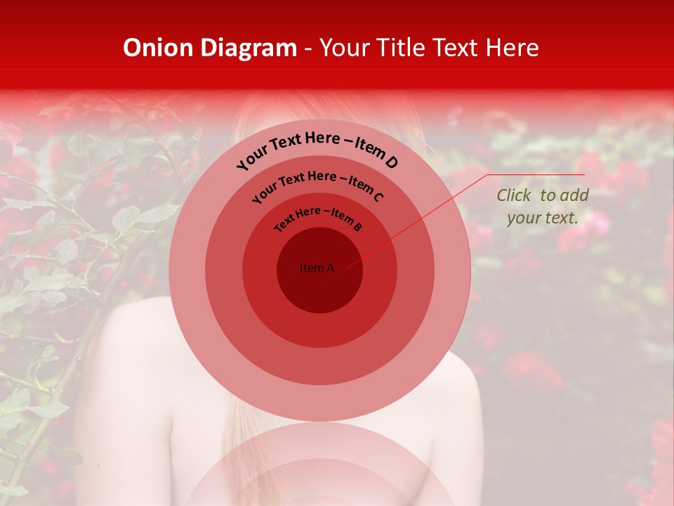 Beauty Red Lips Innocence PowerPoint Template