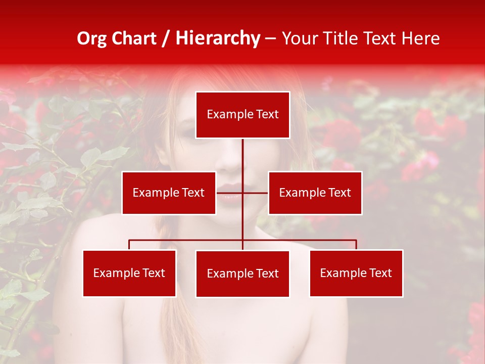 Beauty Red Lips Innocence PowerPoint Template