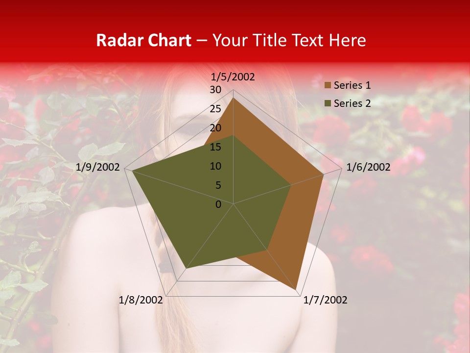 Beauty Red Lips Innocence PowerPoint Template