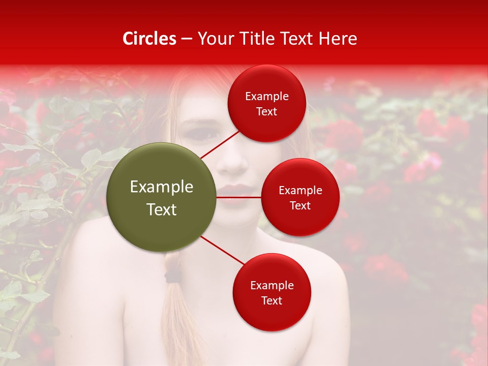 Beauty Red Lips Innocence PowerPoint Template