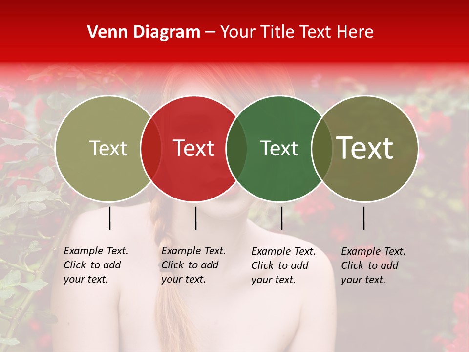 Beauty Red Lips Innocence PowerPoint Template