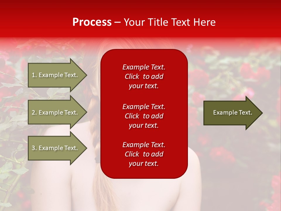 Beauty Red Lips Innocence PowerPoint Template