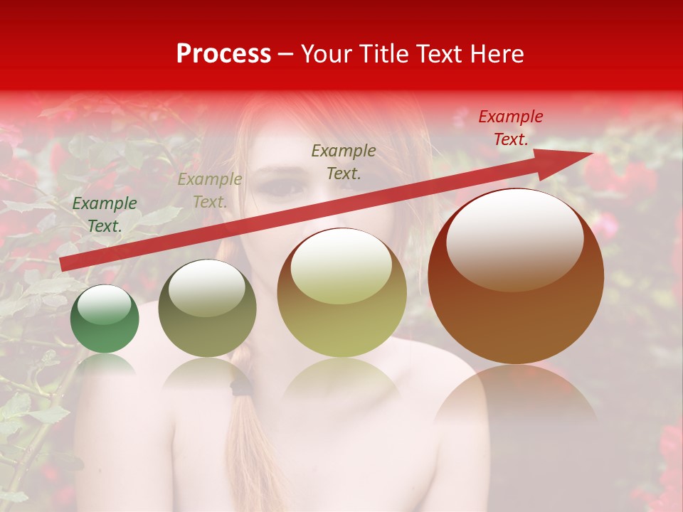 Beauty Red Lips Innocence PowerPoint Template