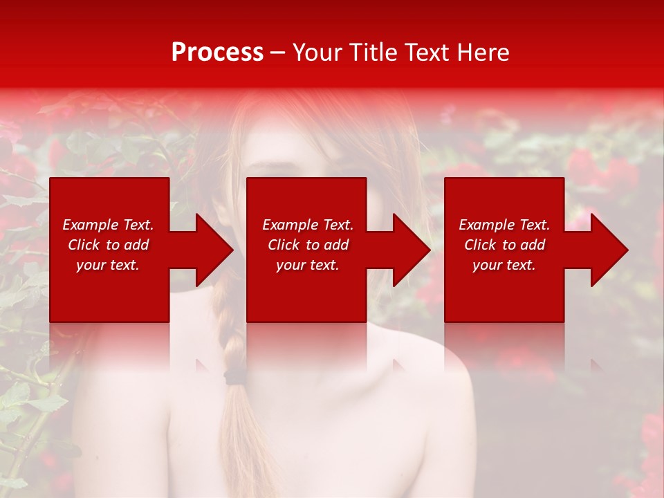 Beauty Red Lips Innocence PowerPoint Template