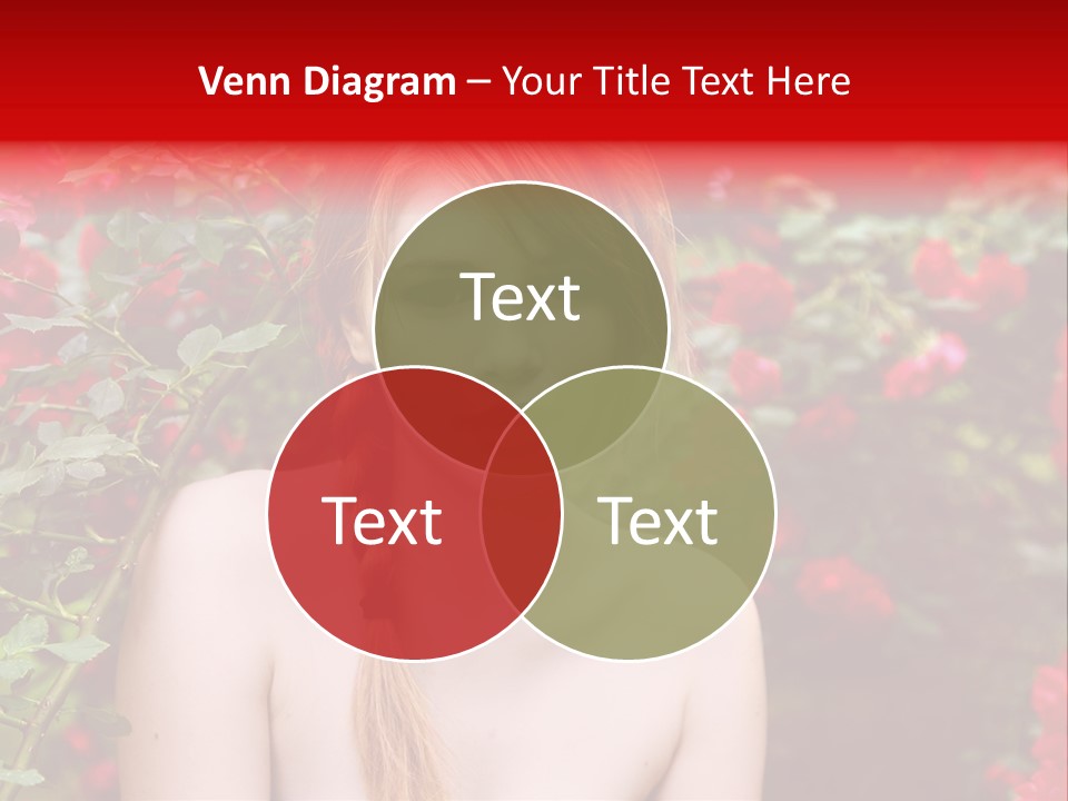 Beauty Red Lips Innocence PowerPoint Template