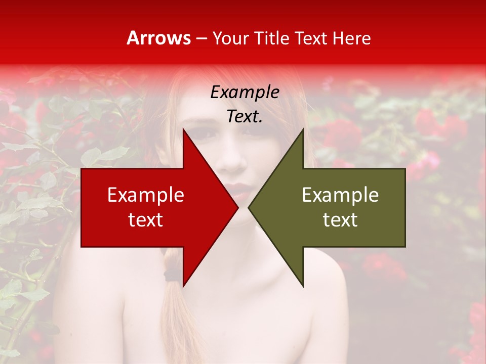 Beauty Red Lips Innocence PowerPoint Template