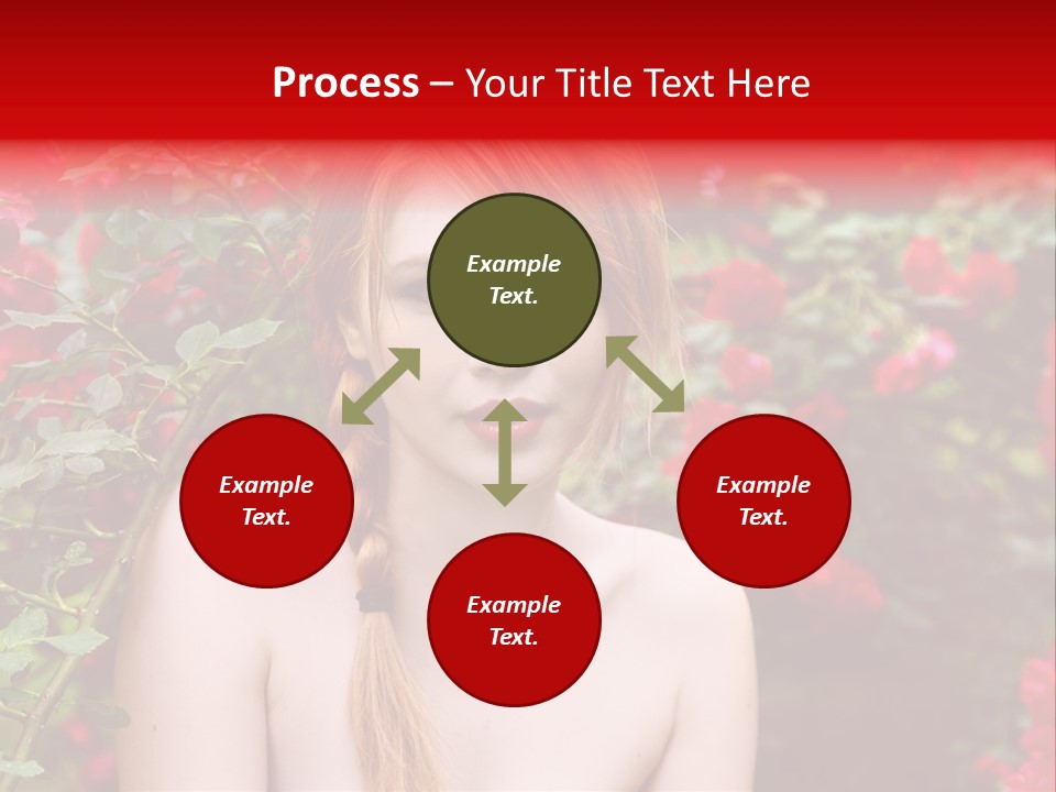 Beauty Red Lips Innocence PowerPoint Template