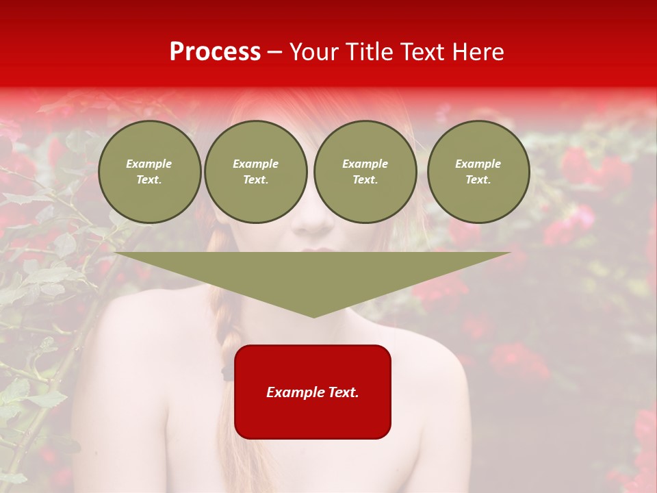 Beauty Red Lips Innocence PowerPoint Template