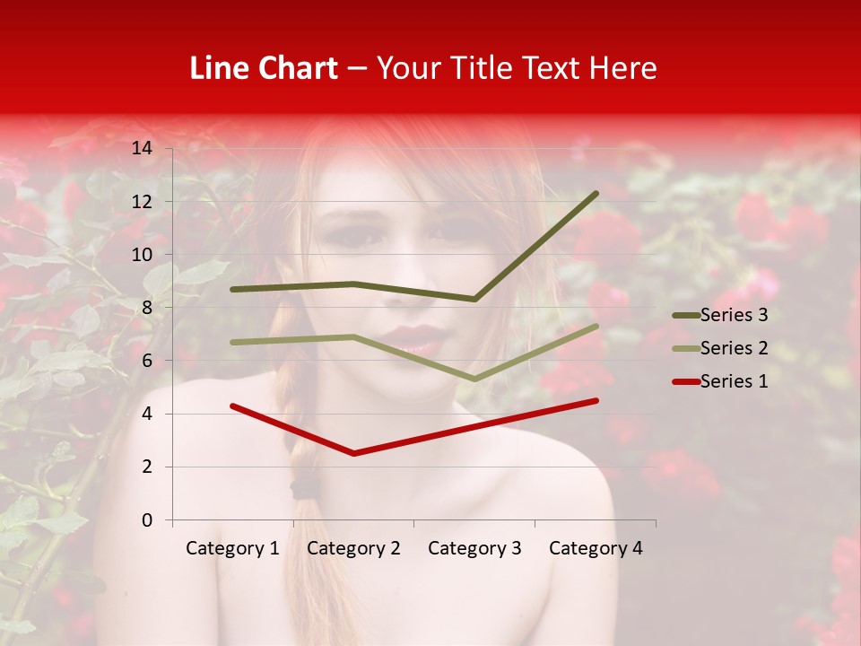 Beauty Red Lips Innocence PowerPoint Template