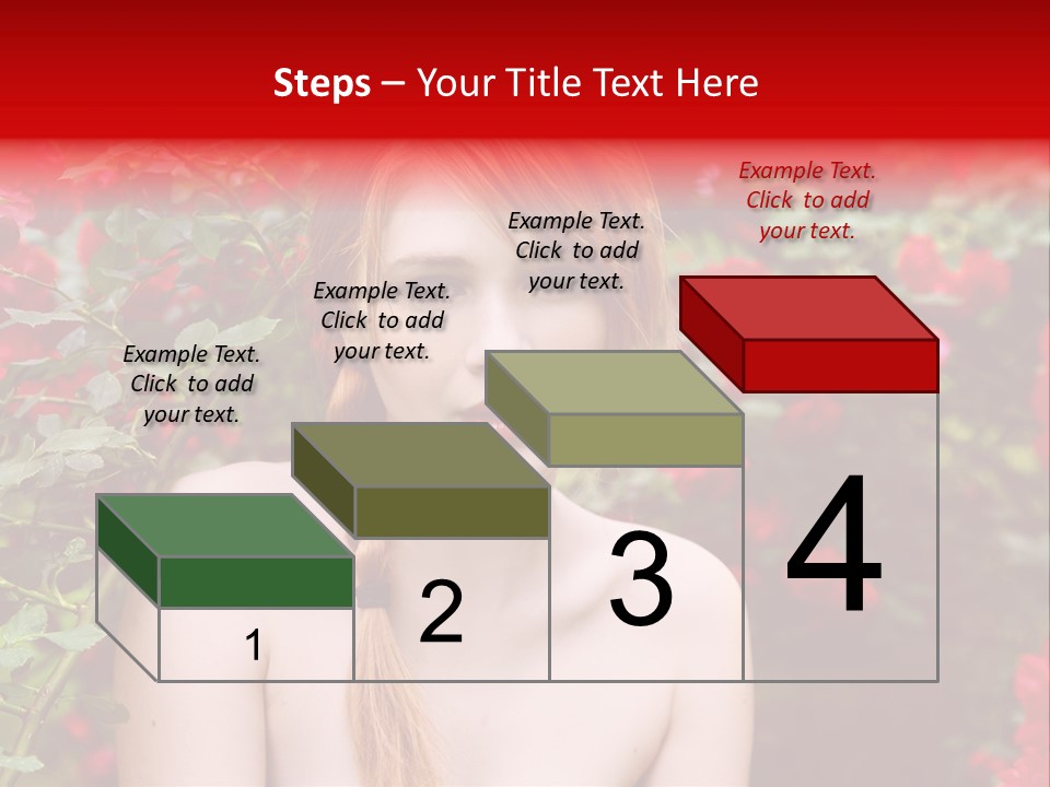 Beauty Red Lips Innocence PowerPoint Template
