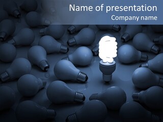 Dim Background Electric PowerPoint Template