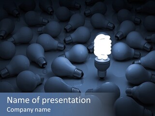 Intelligence Concept Night PowerPoint Template